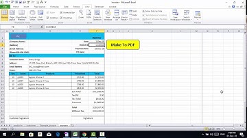 Excel : สร้างปุ่ม VB บันทึก invoice เป็น PDF