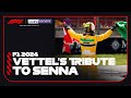 Sebastian Vettel Pays tribute to F1 Legend Ayrton Senna | Formula 1 2024