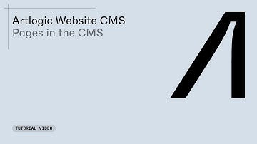 Introduction to Pages in the Artlogic CMS