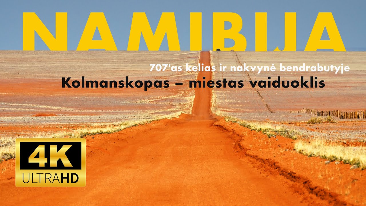 🇳🇦 NAMIBIA (6) Miestas vaiduoklis, nakvynė daugiabutyje ir 707 kelias #namibia #africa #kolmanskop