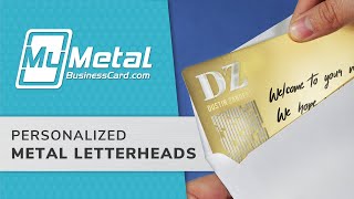 Professional Metal Letterheads | My Metal Business Card