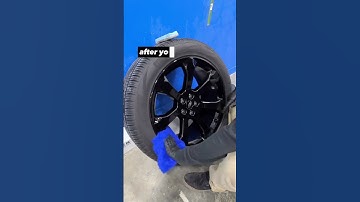 Wheel ceramic coating! The visual instructional! #ceramiccoating #wheelcoating