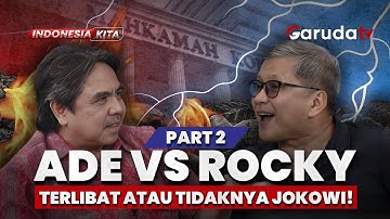 PART 2 | Debat sengit! Ade Armando dan Rocky Gerung bersitegang soal Jokowi dan Hasto