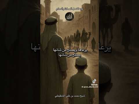 خروج النبي ﷺ مع عمه أبوطالب إلى الشام وهو صغير الشيخ محمد الشنقيطي لايك اشتراك
