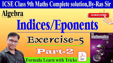 icse class 9 indices Das gupta Banerjee||Indices Class 9 a das gupta a banerjee