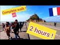 ⁴ᴷ Walking Mont-Saint-Michel, French Medieval Castle, Normandy, France 4K 🇫🇷