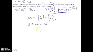 closed under scalar mult