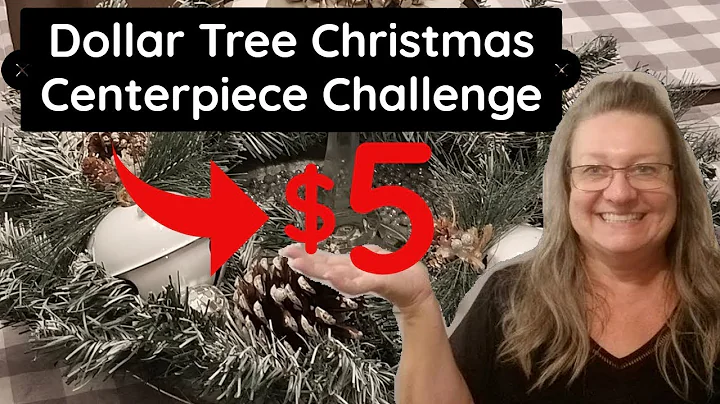 $5 Dollar Tree Christmas Centerpiece Challenge with Measure & Mix and Pretty.Simple.Sherri