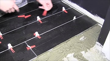 Wood looking porcelain tile 6"x36" installation