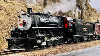 Great Smoky Mountains Railroad: #1702 Tuckasegee River 11-16/17-2023