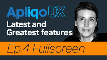 Apliqo UX for IBM Planning Analytics / TM1 - Fullscreen in Apliqo UX