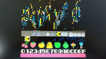 Pico-man for Pico-8 creating bitmap images stored in the tilemap