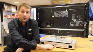 Plateau SL-2V 50 Inch TV Stand in Black How to setup a Panasonic Speaker board - SCHTE80