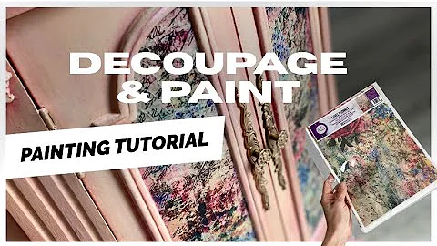 Painting & Decoupage Application On Furniture With Lovely Sonnet - A Dixie Belle Paint Tutorial