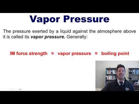 Chapter 11 – Part 5: Boiling Point and Vapor Pressure
