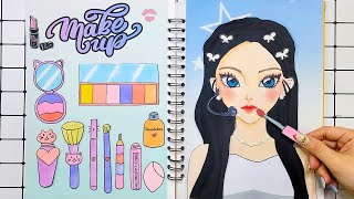 [✨paper diy✨] Makeup & Skincare with PAPER COSMETICS 💄🎁 Haerin makeup #2 | ASMR Paper Craft