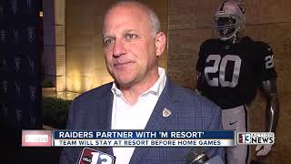 M resort spa casino announced an official partnership with the raiders
on wednesday.