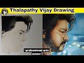  thalapathy vijay drawing full tutorial  tamil artist  professional arts ameer