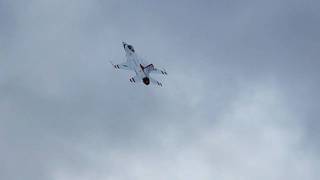 Thunderbirds slow pass w/ afterburner climb