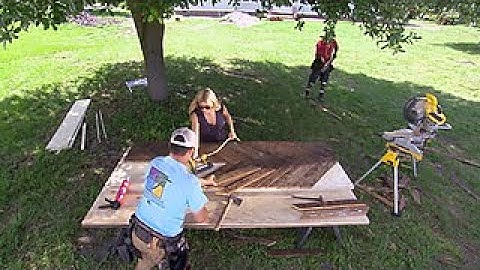 How to Build a Herringbone Dining Table - DIY Network