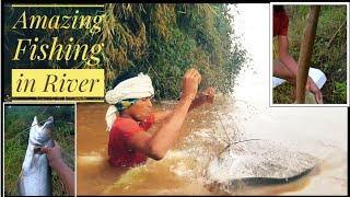 Amazing Fishing in River