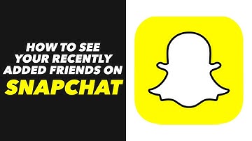 How to See Your Recently Added Friends on Snapchat - Snapchat App See Recently Added Friends (FAST)