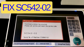 Ricoh MP5055 SC542-02 Error Reset Tutorial | SP Mode Instructions