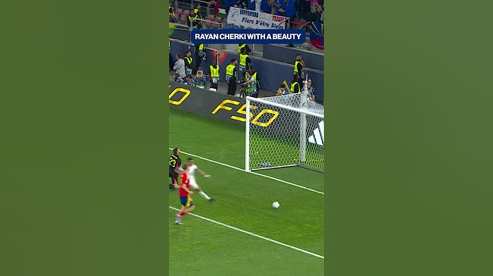 Rayan Cherki with a volley and a half! 🚀🇫🇷