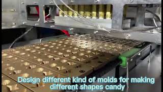 Full automatic candy production line to produce gummy soft candy and hard candy