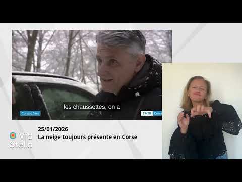 Image du reportage 25.01.2026 La neige toujours présente en Corse (YouTube)