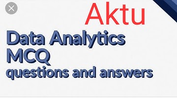 Data Analytics MCQ Question #DataAnalyticsMcqQuestion#McqQuestion#DataAnalytics#Aktu#AktuEvensem