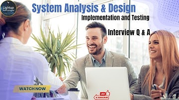 System Analysis & Design: Interview Questions Chapter 8 video
