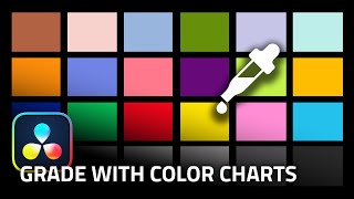 MATCH Cameras with COLOR CHARTS (XRite DataColor ColorChecker)  DaVinci Resolve TUTORIAL 18.5