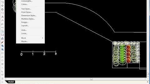 Scale a landscape drawing in Model Space