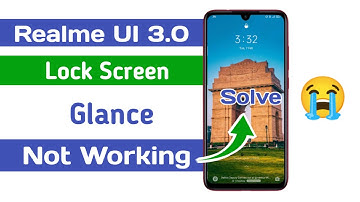 Realme phone Lock screen Glance not working | Realme Lock screen wallpaper Not Changing problem