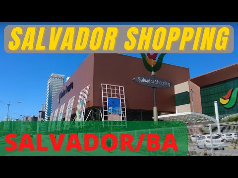 ⁴ᴷ⁶⁰ Walking Salvador Bahia .. Caminhada, Salvador Shopping (08 Abril,2022)