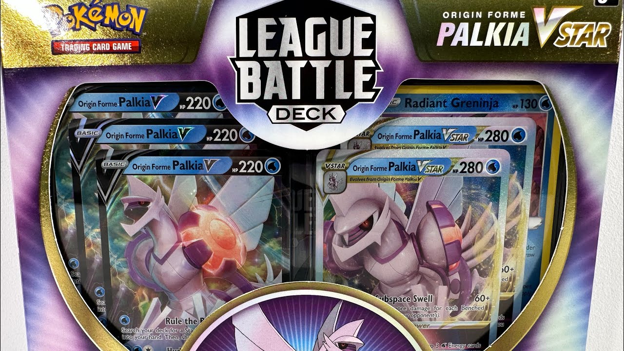  Pokemon TCG: Origin Forme Palkia VSTAR League Battle Deck :  Toys & Games