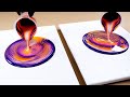 Ring vs Sideways Painting Comparison | Fluid art with Tiktus