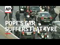 Pope's car suffers flat tyre en route to Lima