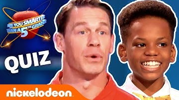 John Cena Hosts The 5th Grader Quiz-Along Pt. 2 🍎 Nick
