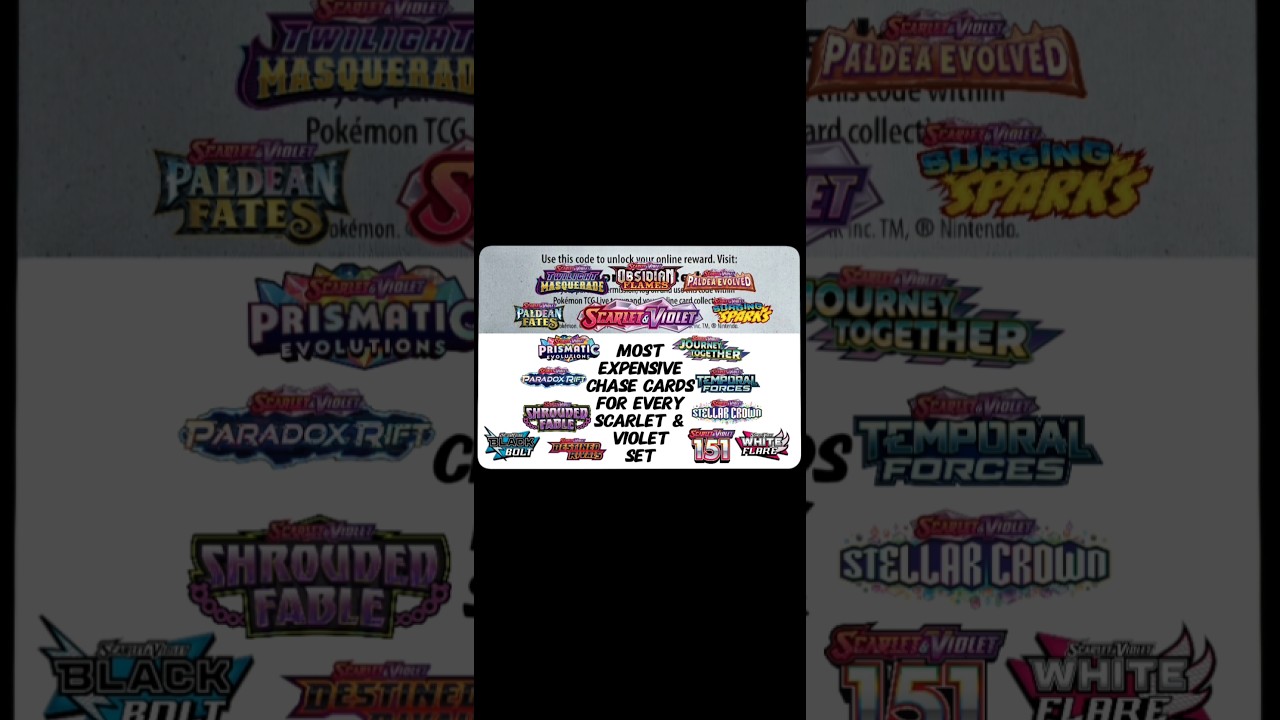 Most Valuable Chase Cards for Every Scarlet & Violet Era Pokémon Card Set 