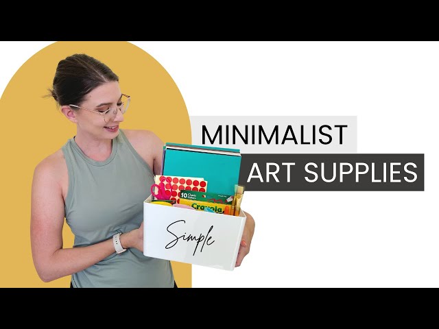 Minimalist Art Supplies for Simplistic Creativity