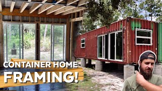 How I Framed My Shipping Container Home! Framing With Lumber by Think Outside The Container 84,092 views 2 years ago 49 minutes