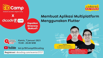 IDCamp X Dicoding LIVE: Membuat Aplikasi Multiplatform Menggunakan Flutter