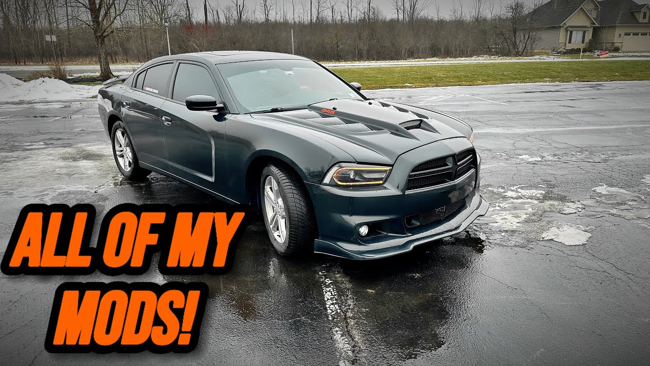 ALL OF MY MODIFICATIONS ON MY 2014 DODGE CHARGER R/T MAX AWD! (MUST WATCH!)