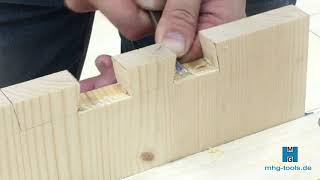 Der MHG Fishtail Chisel Beitel in der Anwendung