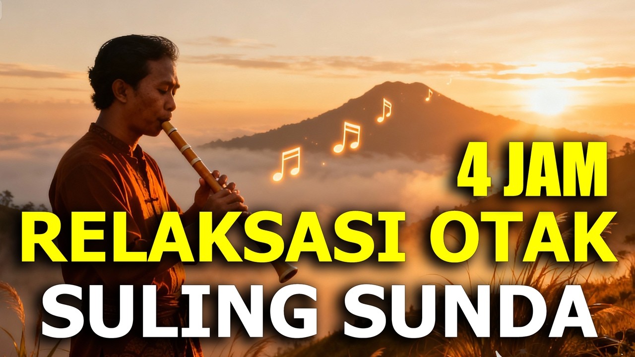 TERAPI PALING AMPUH! Hilangkan Stres Hanya dengan Dengar Suling Sunda Ini! 4 JAM NONSTOP