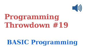 Programming Throwdown #19 BASIC Programming