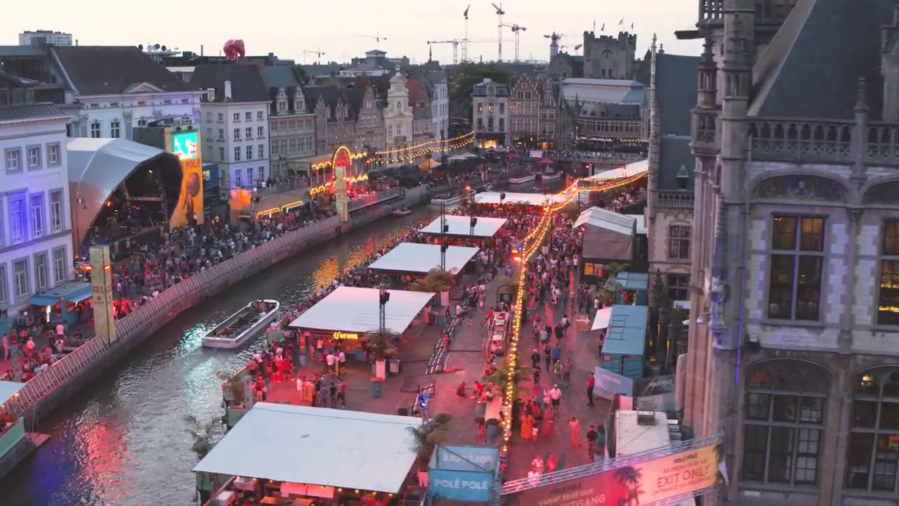 Gentse Feesten vanuit de lucht