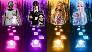 Granny Game Song |Wednesday Dance tiktok remix |Megan (M3gan) | Elsa  Let It Go|Tiles Hop EDM Rush screenshot 4